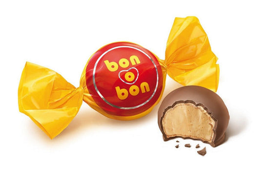 Pampa Direct Bon o Bon Traditional Chocolate Bite Filled With Peanut Butter from Argentina Box of 30 Bites, 450 g / 15.9 oz (complete box)