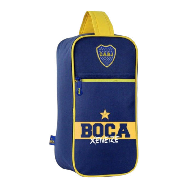 Pampa Direct Boca Juniors Official Soccer Boot Bag, 35cm x 18cm x 14cm / 13.8in x 7.1in x 5.5in