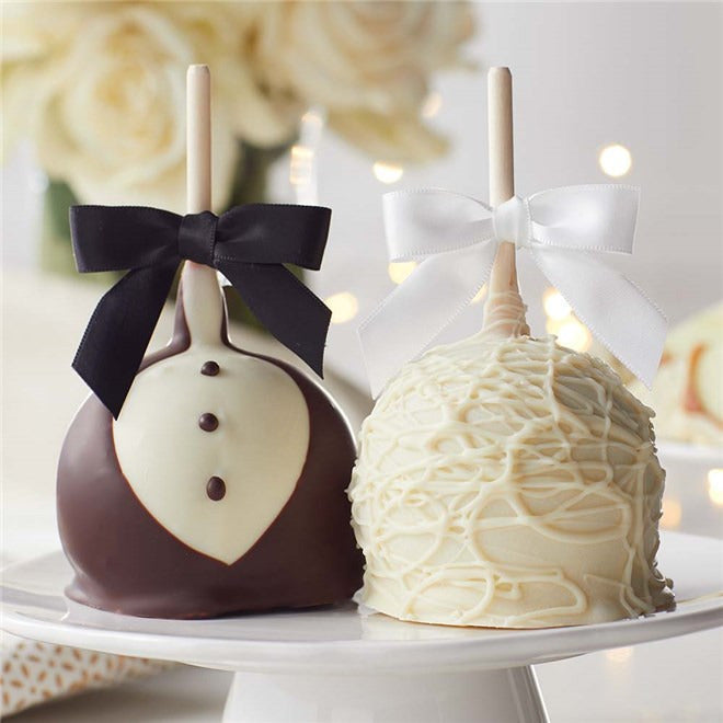 Mrs Prindables Bride and Groom Caramel Apple 2-Pack