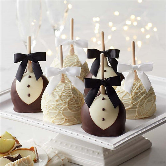 Mrs Prindables Bride and Groom Caramel Apple 12-Pack