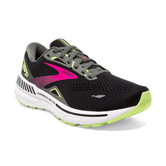 Brooks Women's Adrenaline GTS 23 Black/Gunmetal/Sharp Green