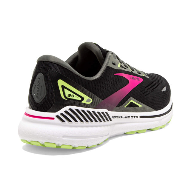 Brooks Women's Adrenaline GTS 23 Black/Gunmetal/Sharp Green