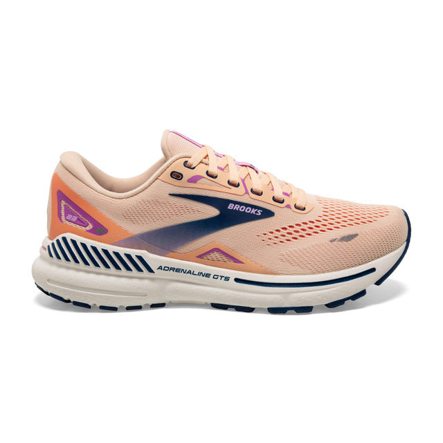 Brooks Women's Adrenaline GTS 23 Apricot/Estate Blue/Orchid