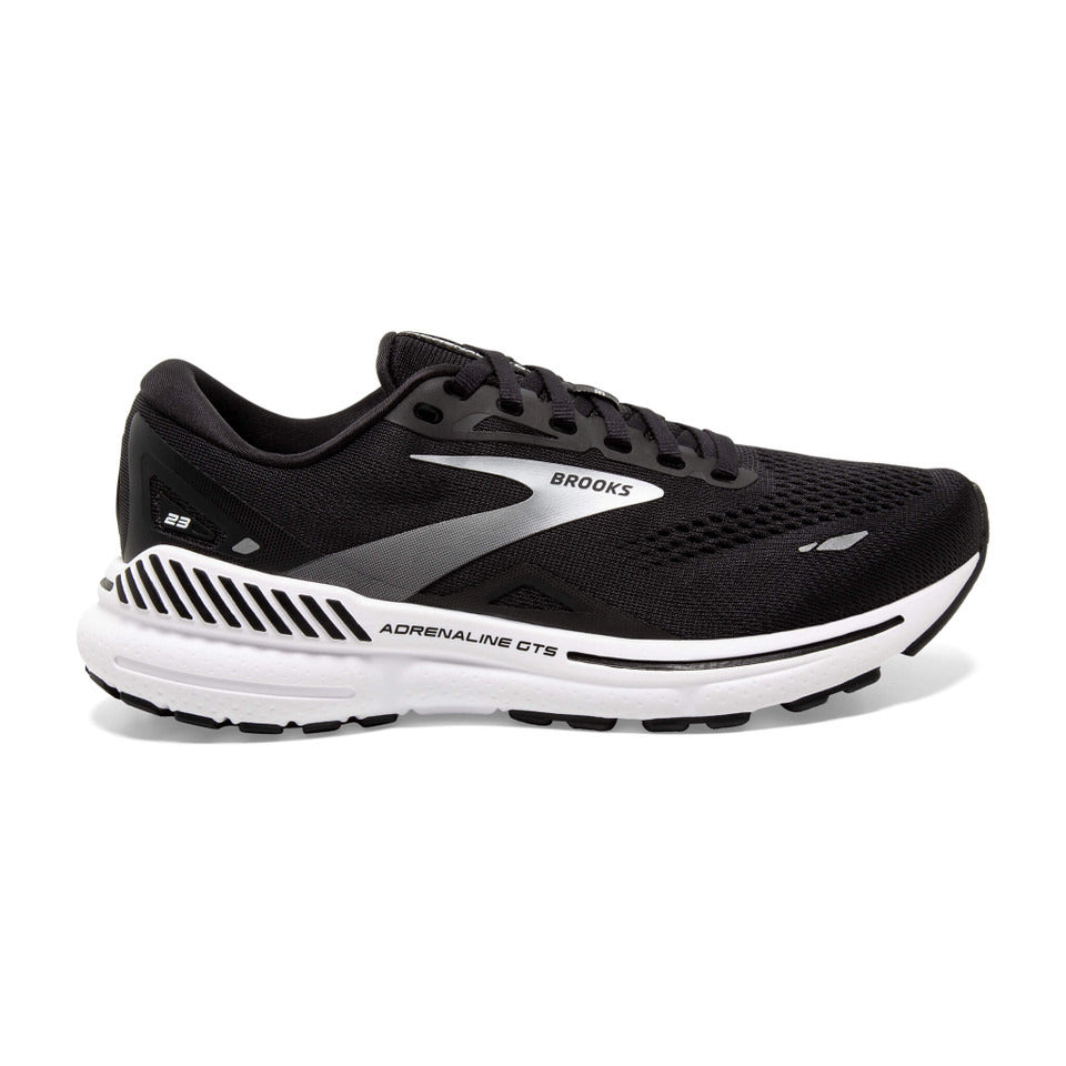 Brooks Men's Adrenaline GTS 23 Black/White/Silver