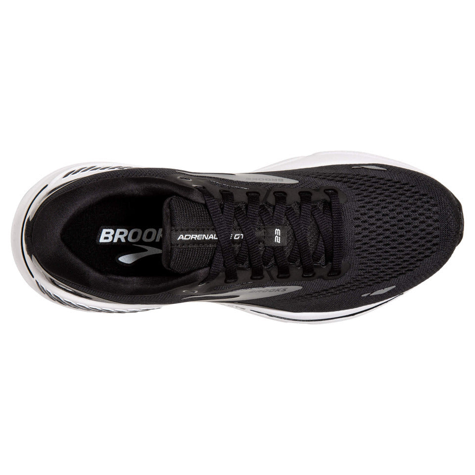 Brooks Men's Adrenaline GTS 23 Black/White/Silver