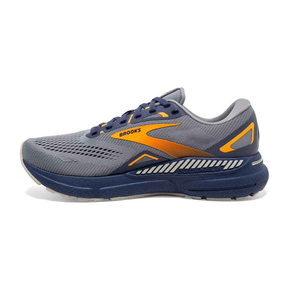 Brooks Men's Adrenaline GTS 23 Grey/Crown Blue/Orange