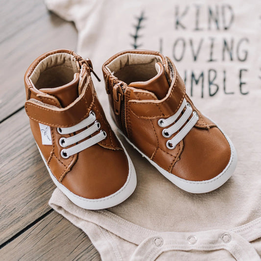 Little Love Bug Co. Brown High Top