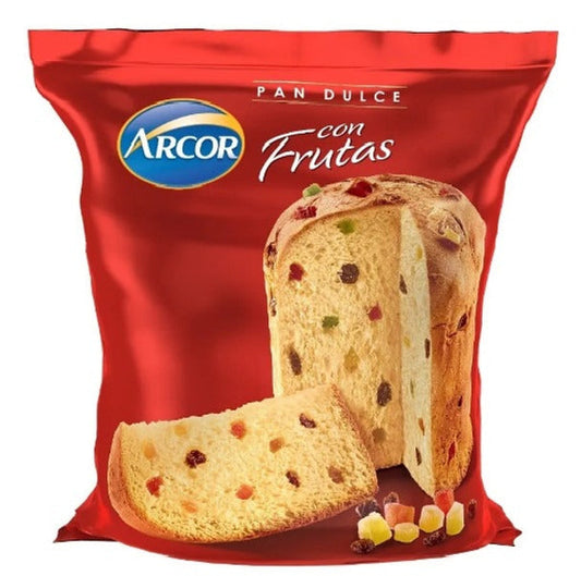 Pampa Direct Arcor Pan Dulce Con Frutas Sweet Panettone With Fruits Italian Style Cake, 400 g / 14 oz