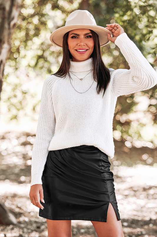 Cupshe Rib Turtleneck Sweater (x2)