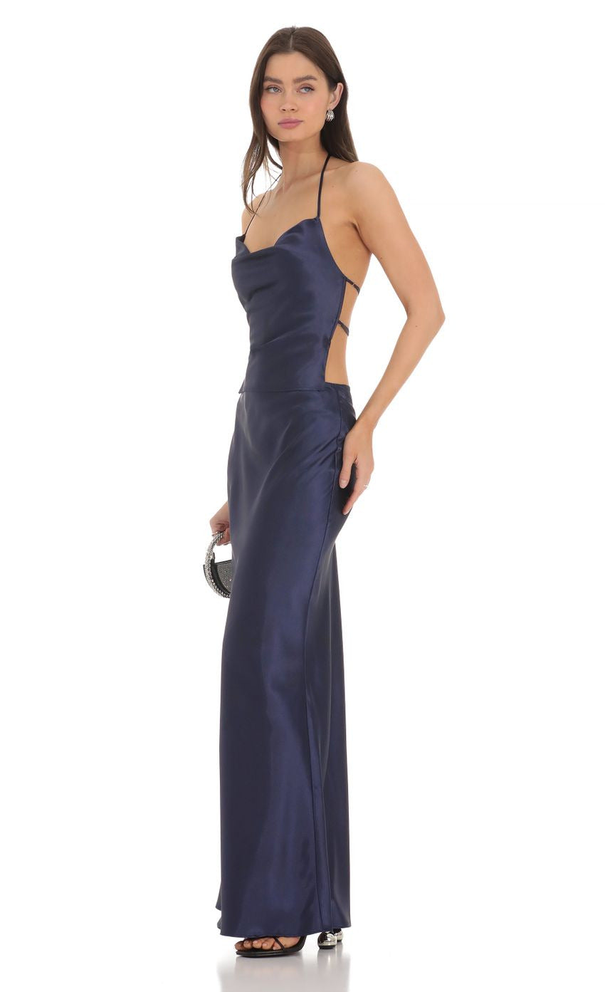 Lucy in the Sky Satin Slip Two Piece Set