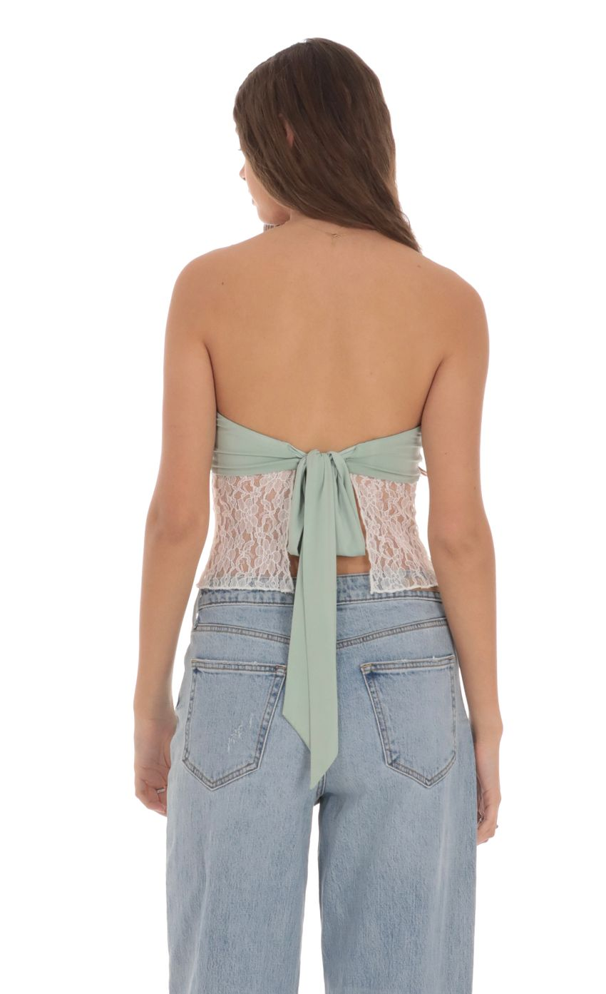 Lucy in the Sky Strapless Lace Top