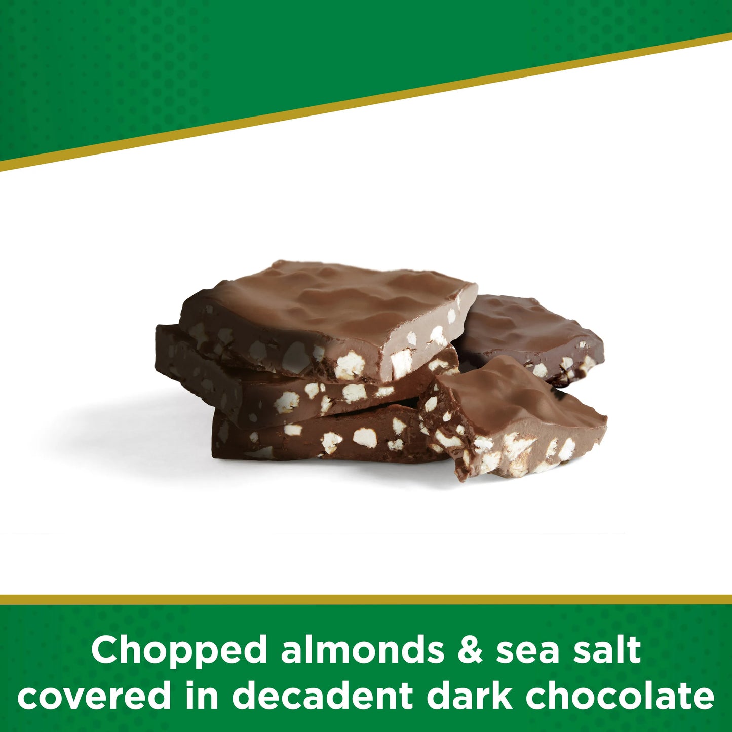 Russell Stover Chocolates Sugar Free Dark Chocolate Candy Almond & Sea Salt Bark, 7.5 oz. bag