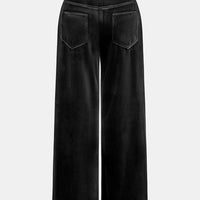 Cupshe x JoJo Midnight Black Wide Leg Trousers