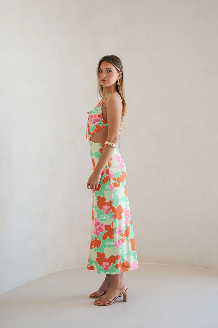 Sabo Skirt Backless Mela Dress - Misty Floral