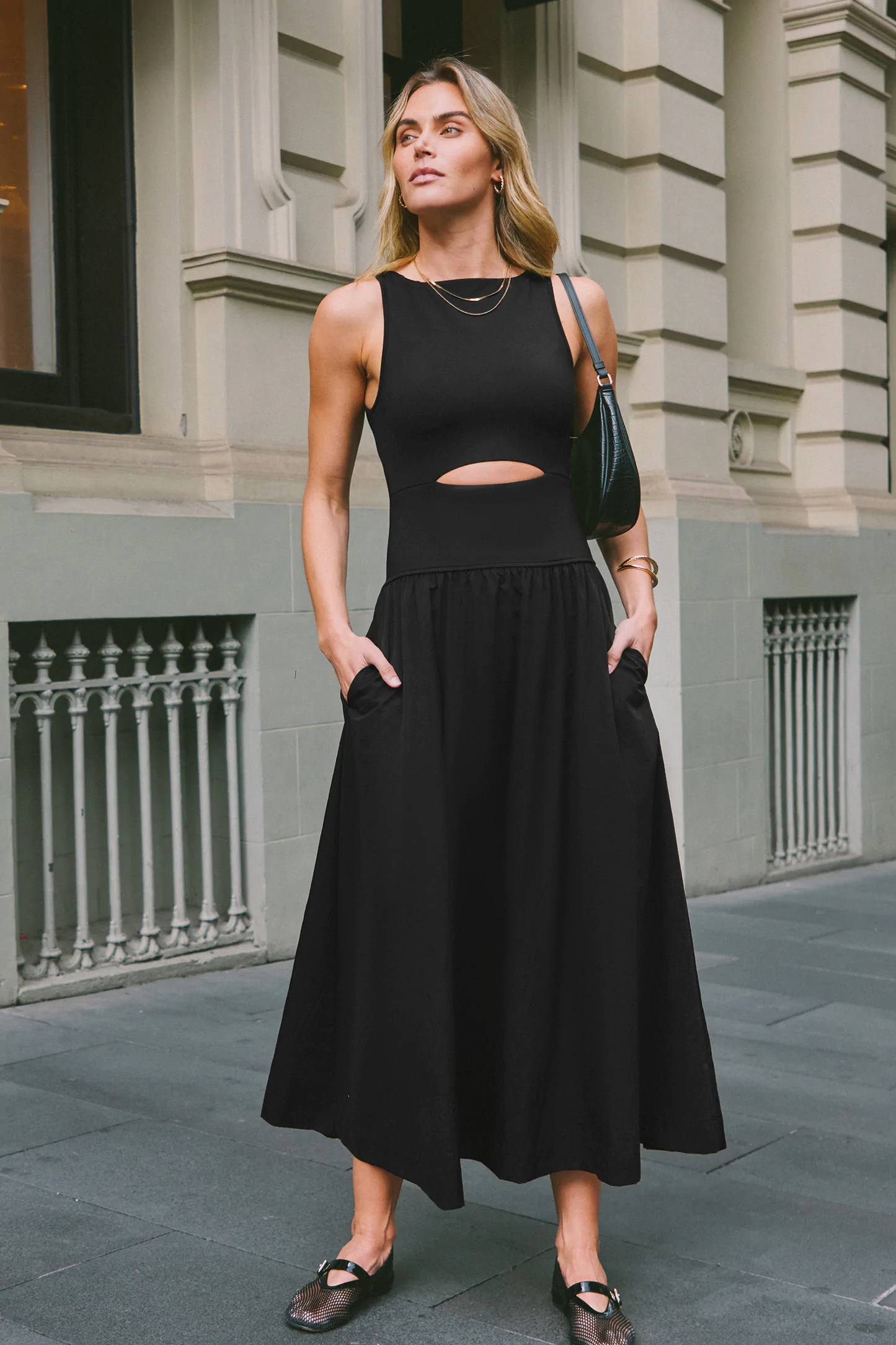 Cupshe Boat Neck Sleeveless Cutout Maxi Dress (x2)