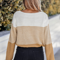 Cupshe Striped Colorblock Drop Sleeve Sweater (x2)