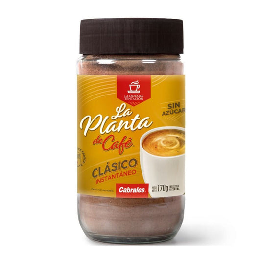 Pampa Direct La Planta de Café Cabrales Instant Classic Coffee, Sugar-Free Roasted Ground - Gluten-Free, 170 g / 6 oz