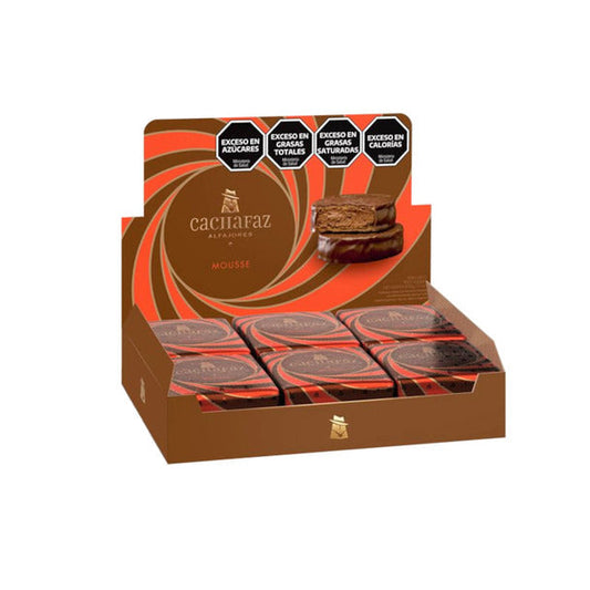 Pampa Direct Cachafaz Alfajor Milk Chocolate with Chocolate Mousse (box of 12)