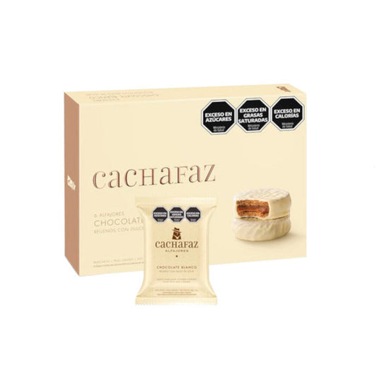 Pampa Direct Cachafaz Alfajor White Chocolate with Dulce de Leche (box of 6)