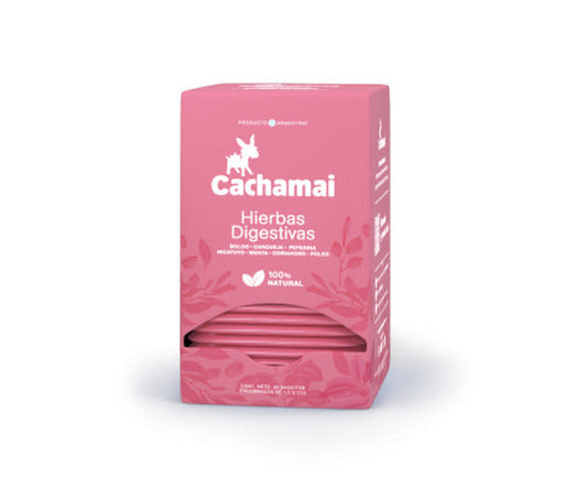 Pampa Direct Cachamai Digestive Herbal Mix with Boldo & Carqueja, 20 tea bags