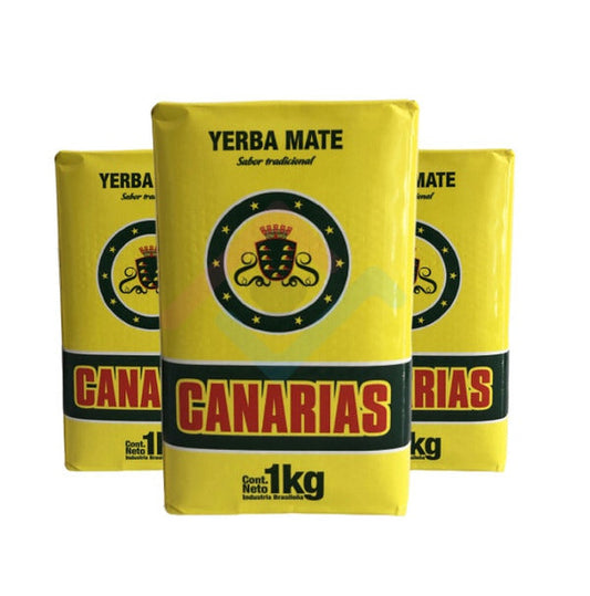 Pampa Direct Canarias Yerba Mate Traditional Uruguay Yerba, 1 kg / 2.2 lb bag (pack of 3)