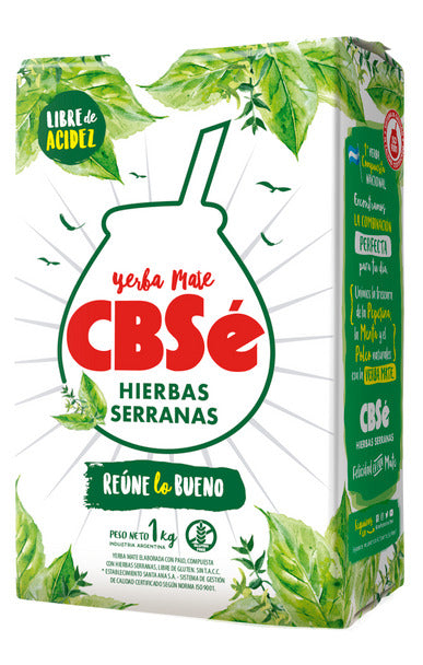 Pampa Direct CBSé Yerba Mate Hierbas Serranas (1 kg / 2.2 lb)