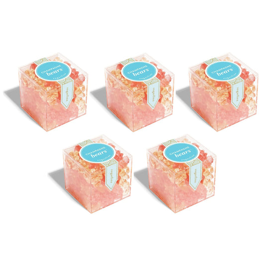 Sugarfina Champagne Bears Large Candy Cube Pack of 5