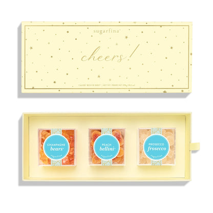 Sugarfina Cheers 3 Piece Candy Bento Box