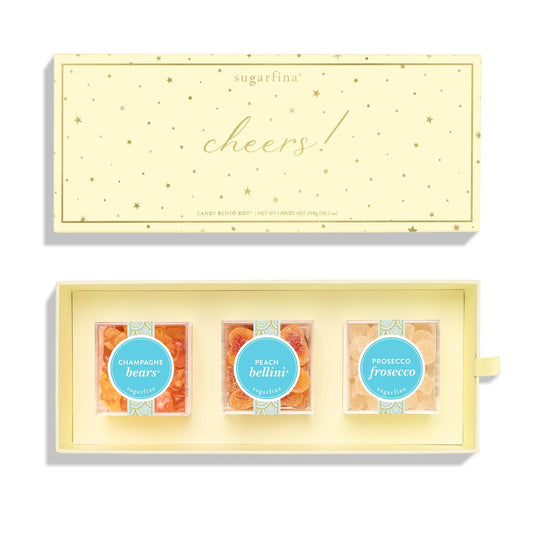 Sugarfina Cheers 3 Piece Candy Bento Box