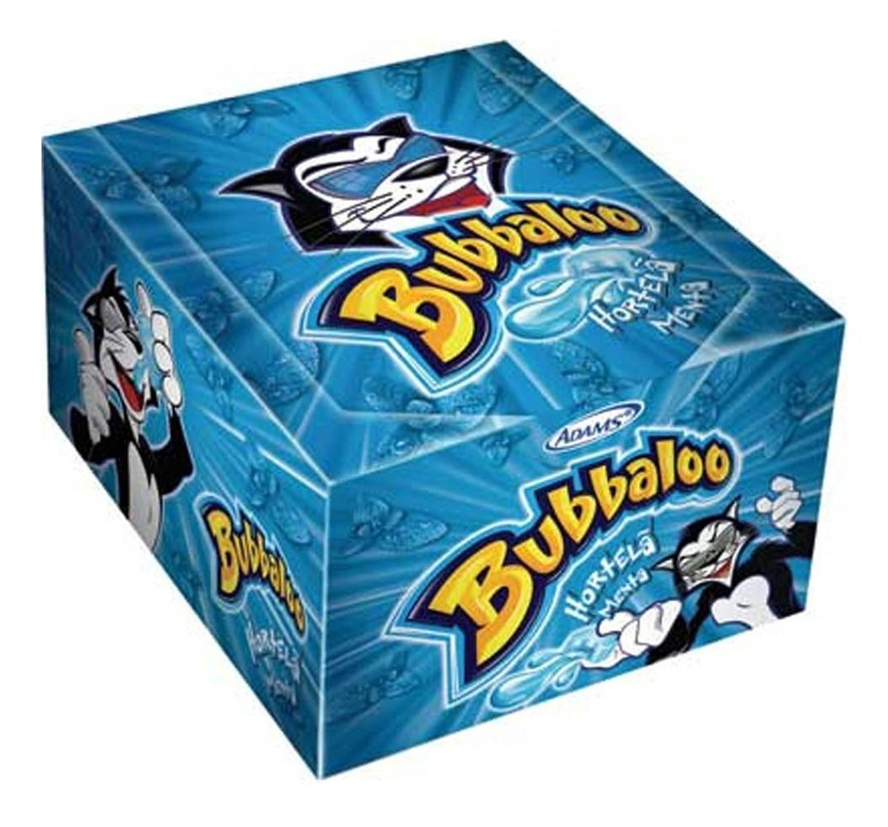 Pampa Direct Bubbaloo Menta Chicle Globo Mint Bubblegum, 300 g / 10.6 oz (box of 60)