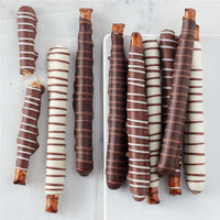 Mrs Prindables Chocolate and Caramel Dipped Pretzels, 10-Piece