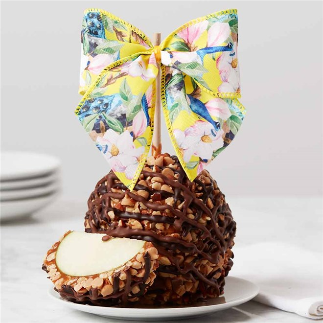 Mrs Prindables Peacock Jumbo Caramel Apple