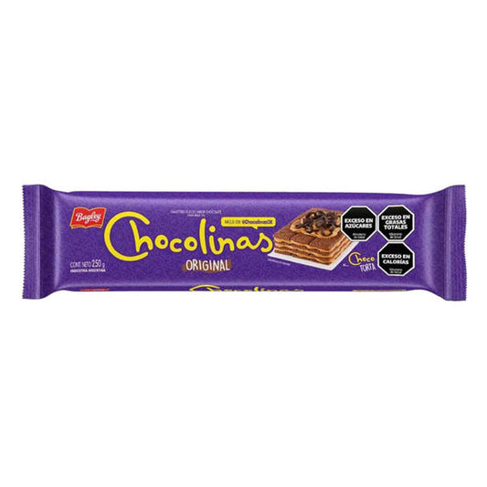 Pampa Direct Chocolinas Traditional Chocolate Cookies, Perfect for Cakes with Dulce de Leche Chocotorta, 250 g / 8.8 oz (pack of 3)