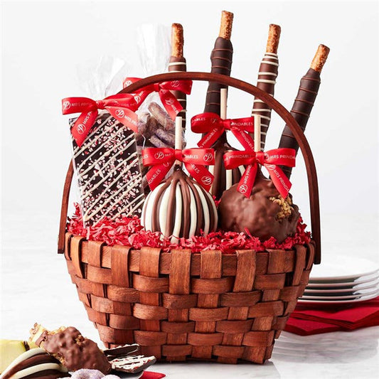 Mrs Prindables Classic Holiday Caramel Apple Gift Basket