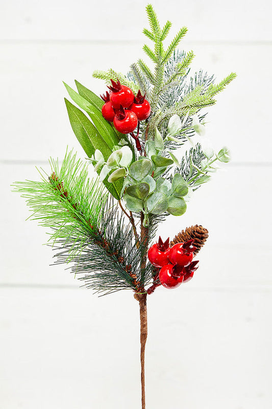 Decorator's Warehouse 25" Cone Berry Pine Spray