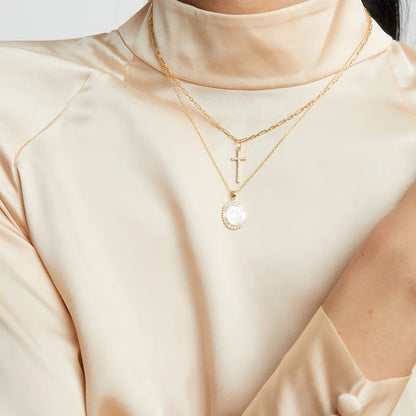 ARGENTO VIVO THE ESSENTIAL CZ CROSS PENDANT