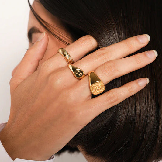 ARGENTO VIVO THE TEXTURED CYLINE RING