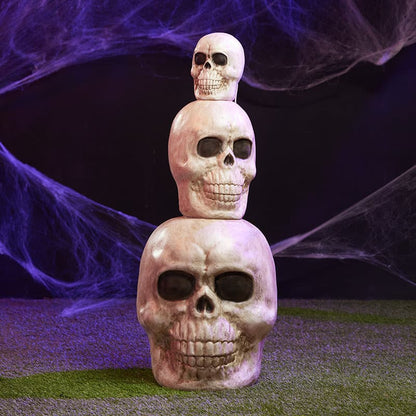 Cracker Barrel Nesting Blow Mold Skull Stack