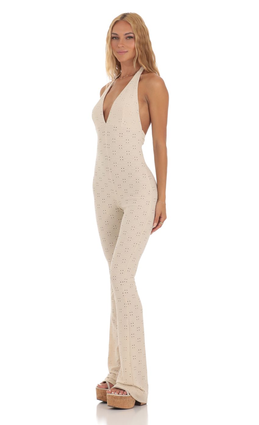 Lucy In The Sky Jumpsuit in Cream