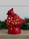 Cracker Barrel Cardinal Figural Glitter Globe