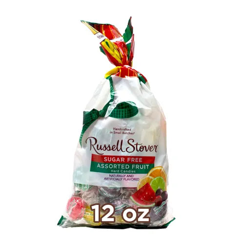Russell Stover Chocolates Sugar Free Assorted Fruit Hard Candies, 12 oz. Bag
