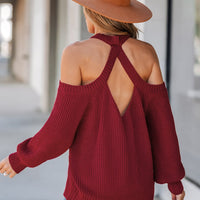 Cupshe Toasty Open-Shoulder Rib Sweater (x2)