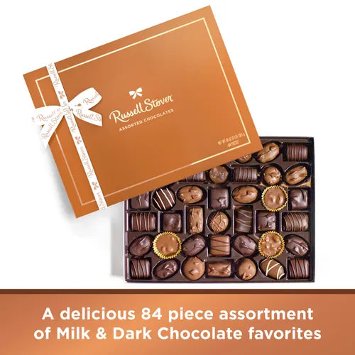 Russell Stover Chocolates Assorted Chocolates, 3 lb. Copper Box