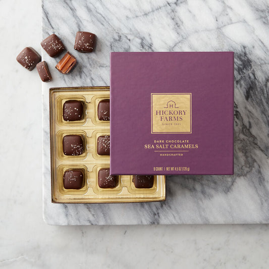 Hickory Farms Dark Chocolate Sea Salt Caramels