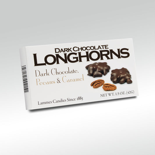 Lammes Candies Dark Chocolate Longhorns; 2 Pieces