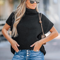 Cupshe Short Sleeve Knit Turtleneck (x2)