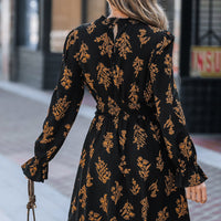 Cupshe Floral Blouson Sleeve Mini Dress