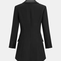 Cupshe x JoJo Midnight Black Mini Blazer Dress