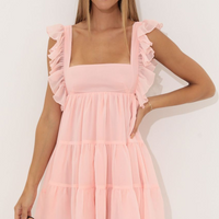 Lucy in the Sky Baby Doll Ruffle Dress