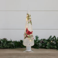 Cracker Barrel Christmas Cardinal LED Cone Tree